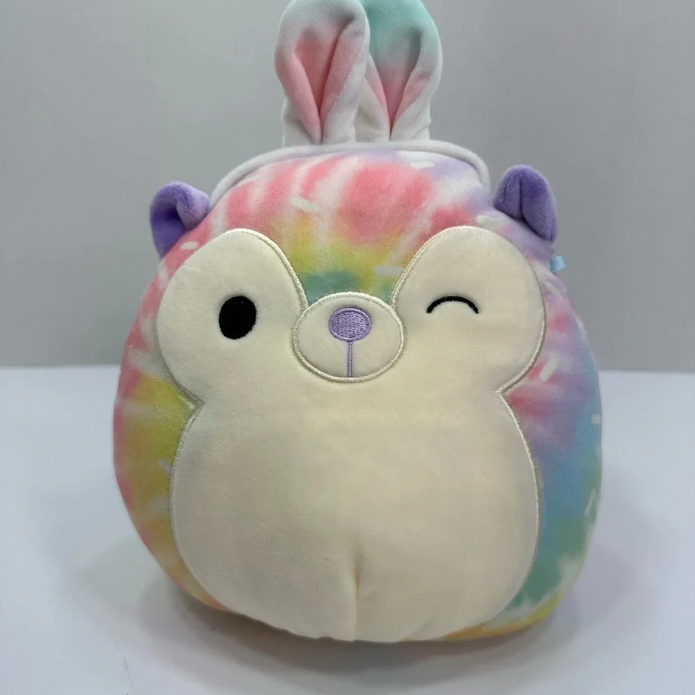 Squismallow Colorful Tie-Dye Plush Toy size 18”pre owned Exellent condition